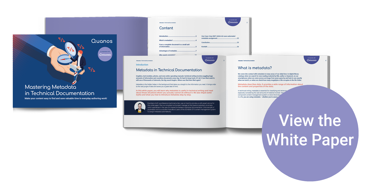 Blick ins White Paper Metadaten EN